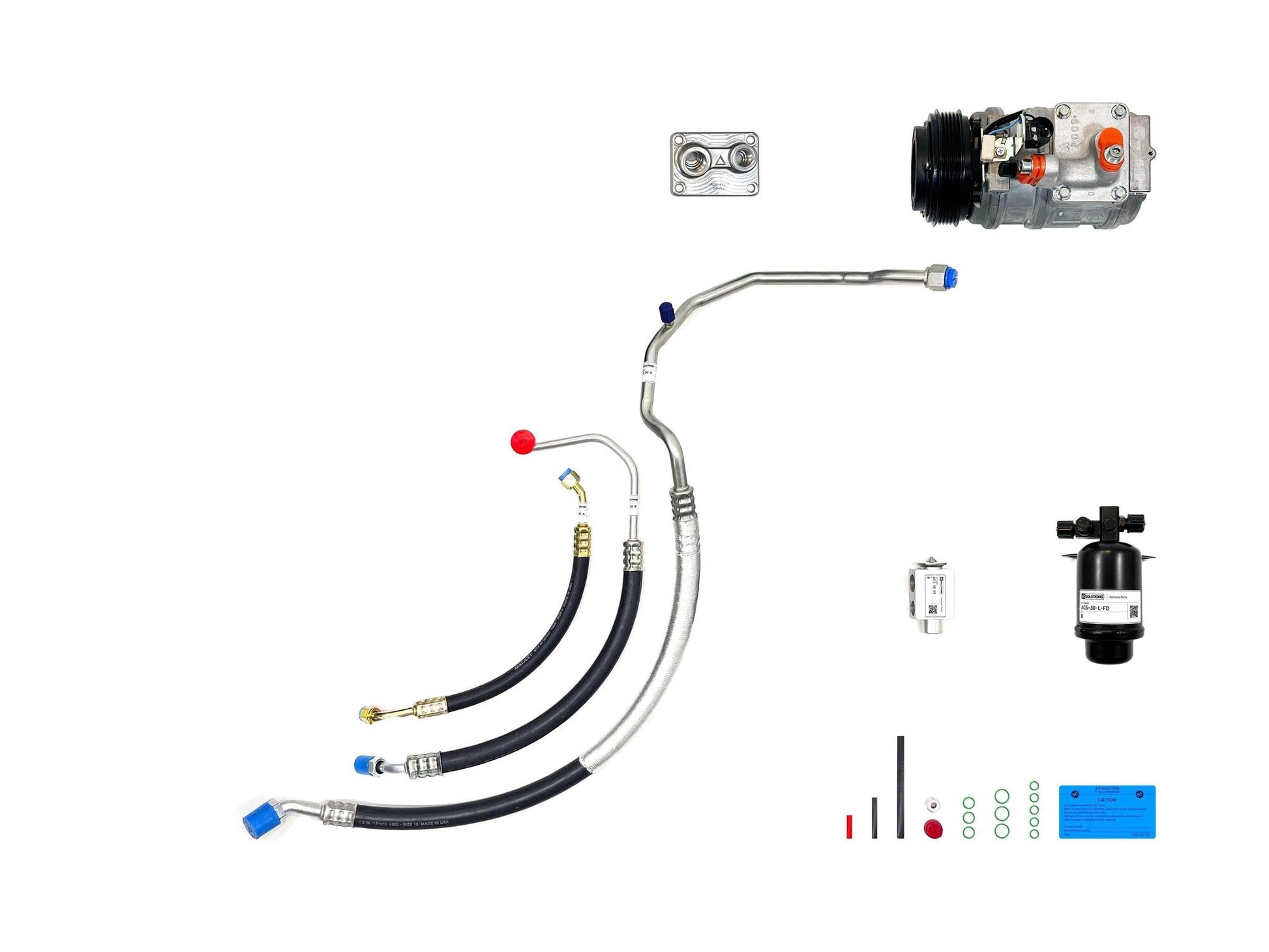 A/C Solutions BMW E30 24v Swap Conversion Kit (S50, S52, S54, and more)-Air Conditioning-Silicon Valley Bimmer