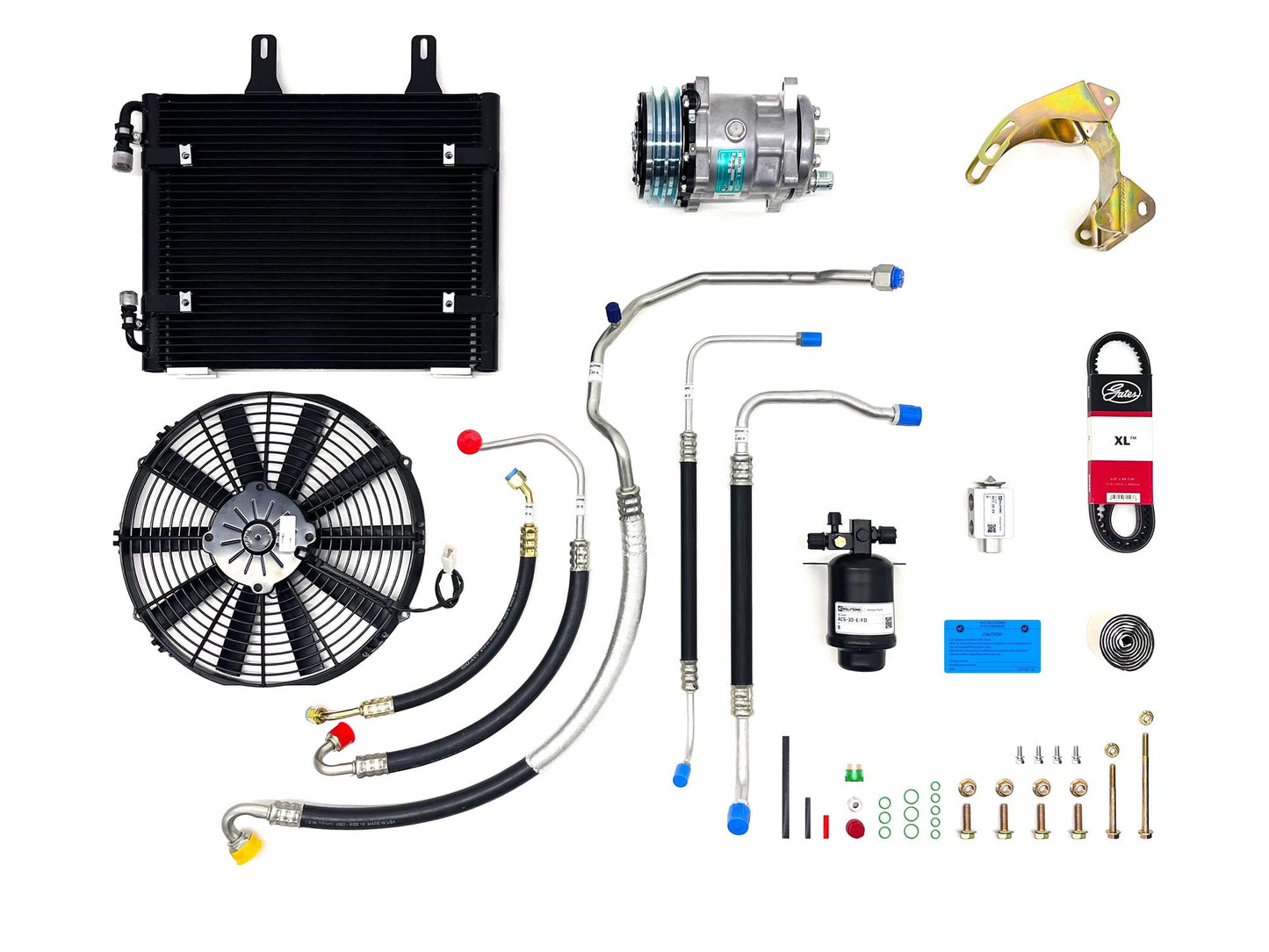 A/C Solutions BMW E30 Complete Conversion Kit-Air Conditioning-Silicon Valley Bimmer
