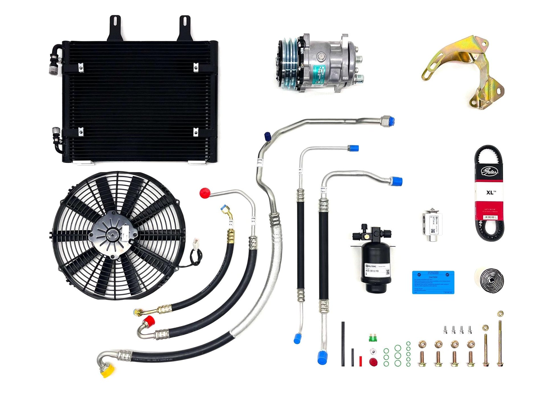 A/C Solutions BMW E30 Complete Conversion Kit-Air Conditioning-Silicon Valley Bimmer
