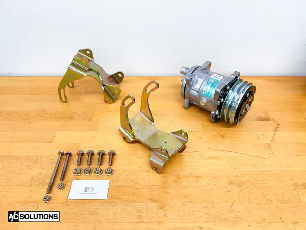 A/C Solutions BMW M20 M30 S38 Sanden Compressor Bracket (E30, E28, E24, etc.)-Air Conditioning-Silicon Valley Bimmer