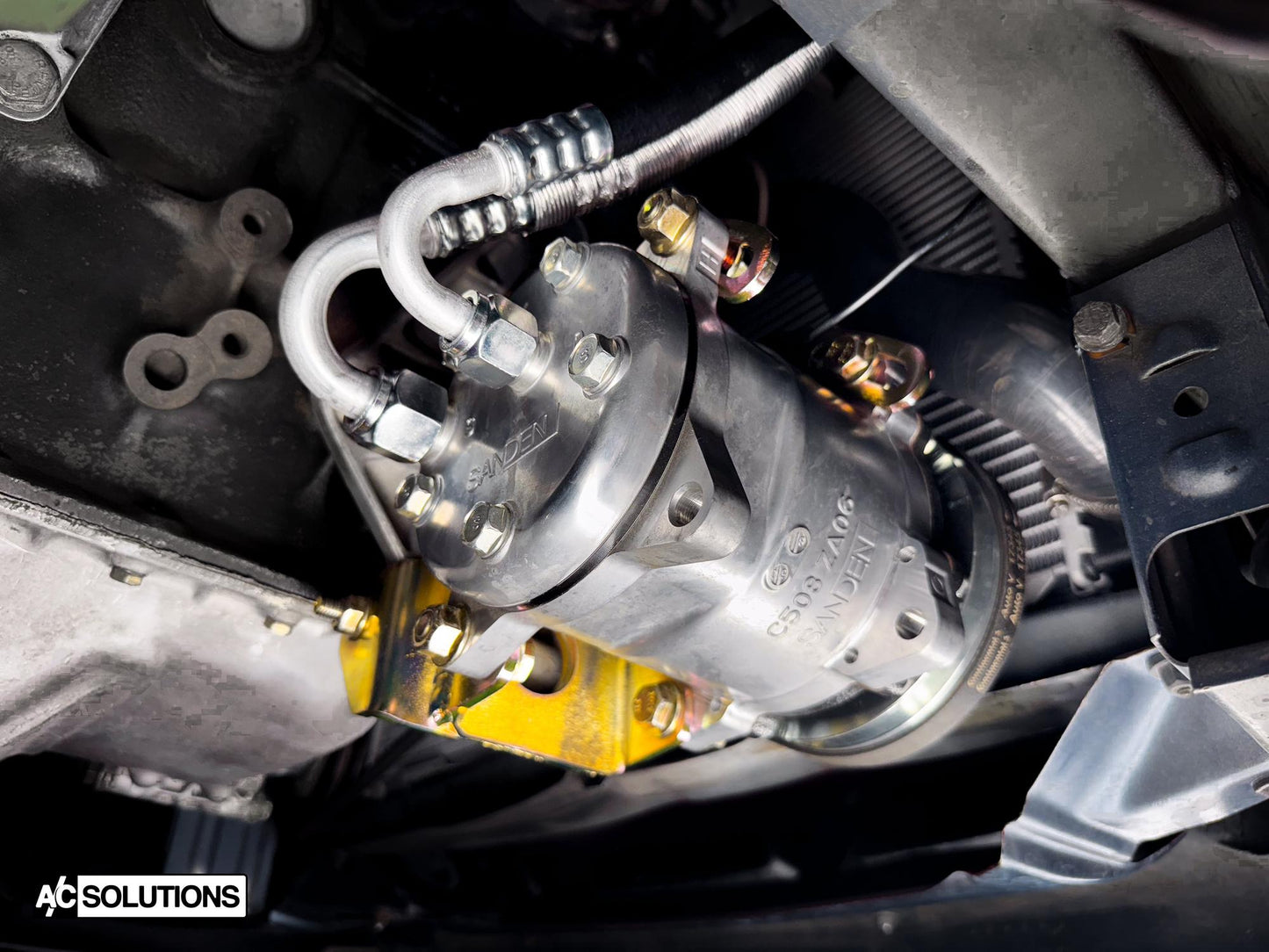 A/C Solutions BMW M20/M30 Sanden Compressor Kit (E30, E28, E24, etc.)-Air Conditioning-Silicon Valley Bimmer