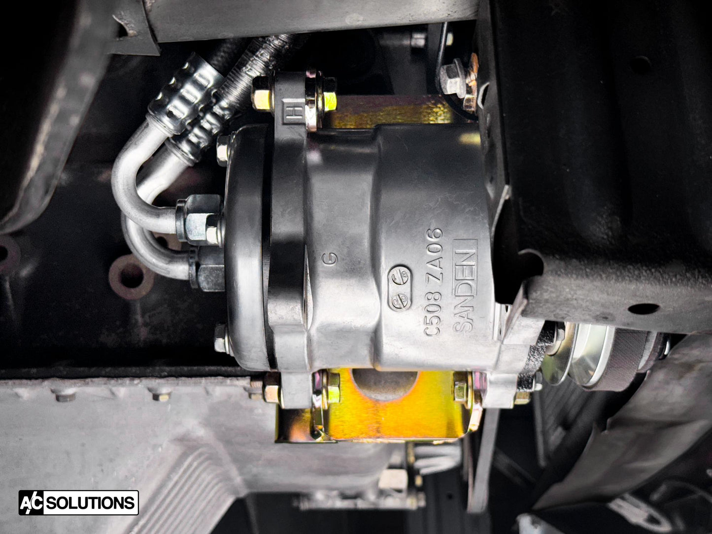 A/C Solutions BMW M20/M30 Sanden Compressor Kit (E30, E28, E24, etc.)-Air Conditioning-Silicon Valley Bimmer
