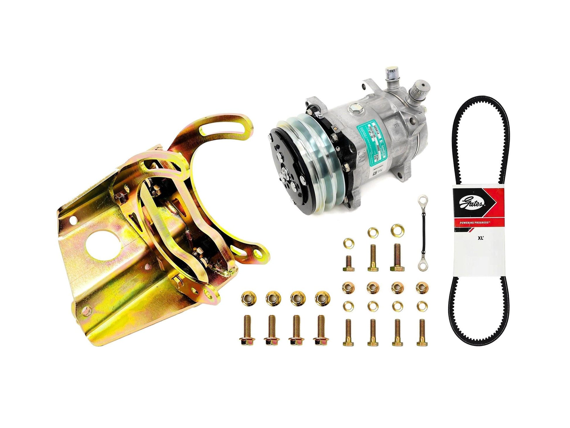 A/C Solutions BMW S14/M10 Sanden Compressor Kit (E30 M3, 320is, 318i)-Air Conditioning-Silicon Valley Bimmer
