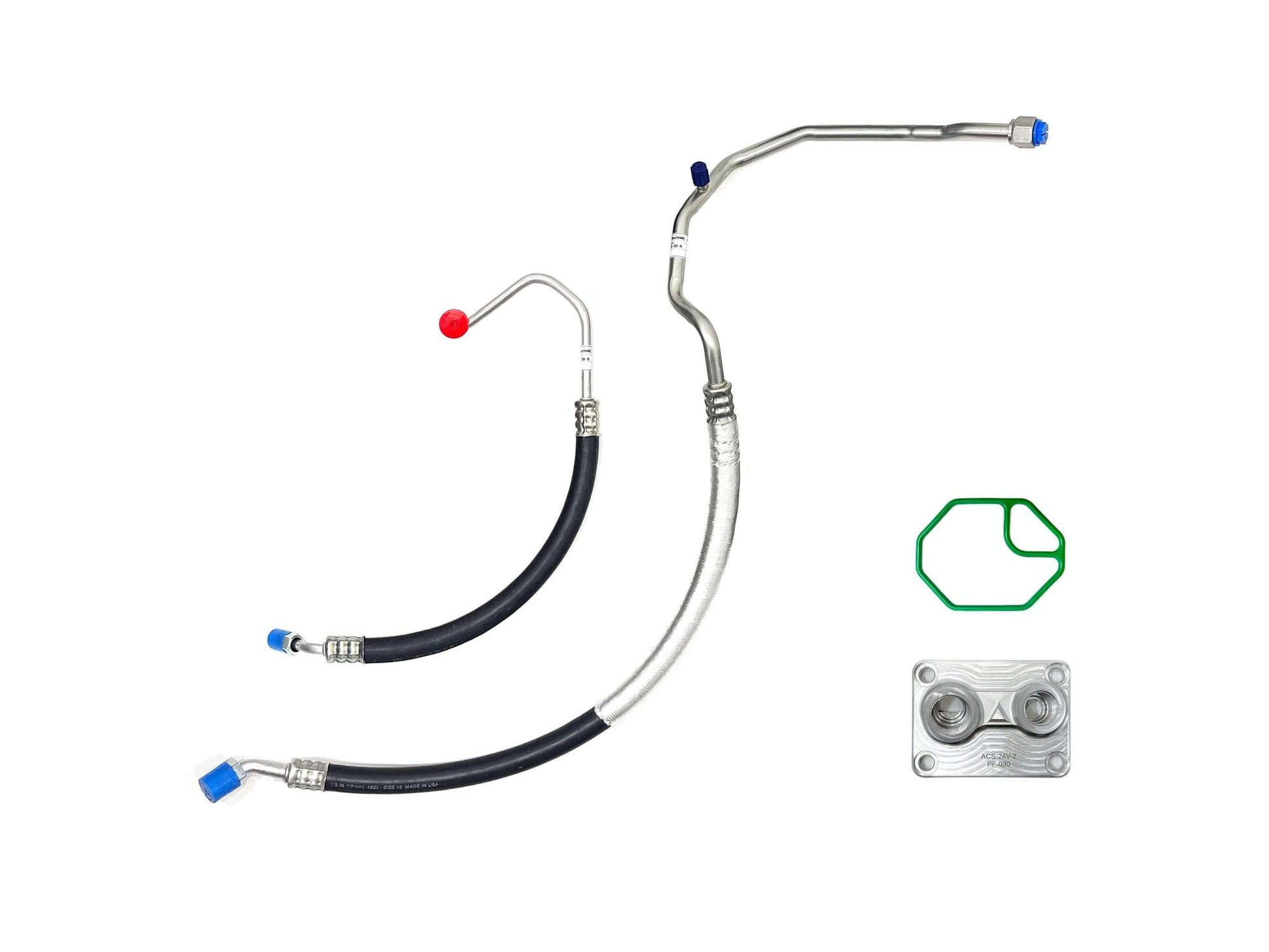 A/C Solutions E30 24v Swap Lines and Manifold Kit (S50, S52, S54, and more)-Air Conditioning-Silicon Valley Bimmer