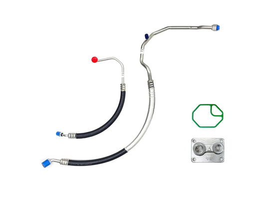 A/C Solutions E30 24v Swap Lines and Manifold Kit (S50, S52, S54, and more)-Air Conditioning-Silicon Valley Bimmer