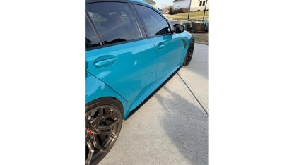 NWCarbon Haus G8X Dry Carbon Fiber Side Skirt Extensions