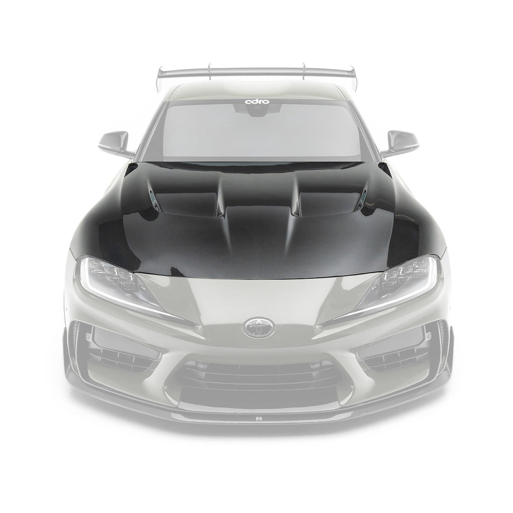 ADRO A90 GR Supra Carbon Vented Hood-Exterior-Silicon Valley Bimmer
