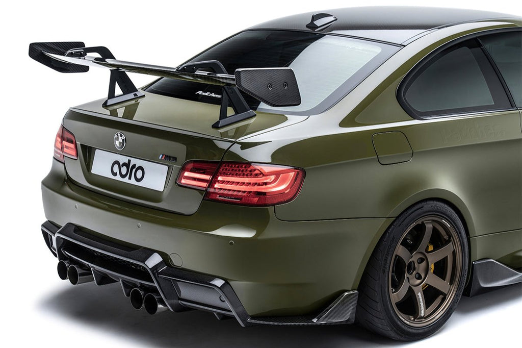 ADRO E92 M3 AT-R1 Carbon Swan Neck GT Wing-Exterior-Silicon Valley Bimmer