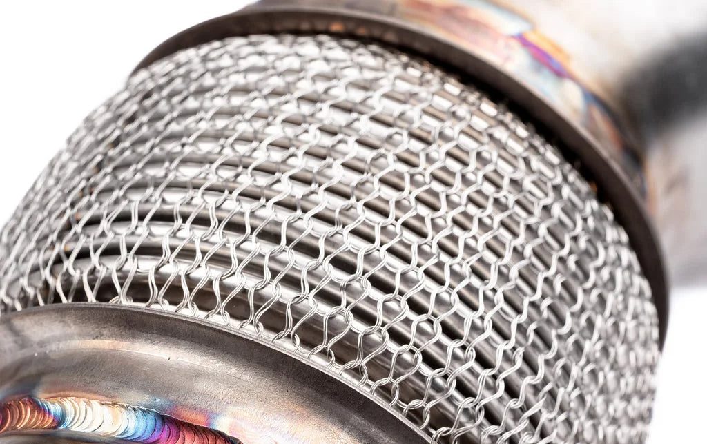 AMS Performance A90 Supra Stainless Catted Downpipe-Exhaust-Silicon Valley Bimmer