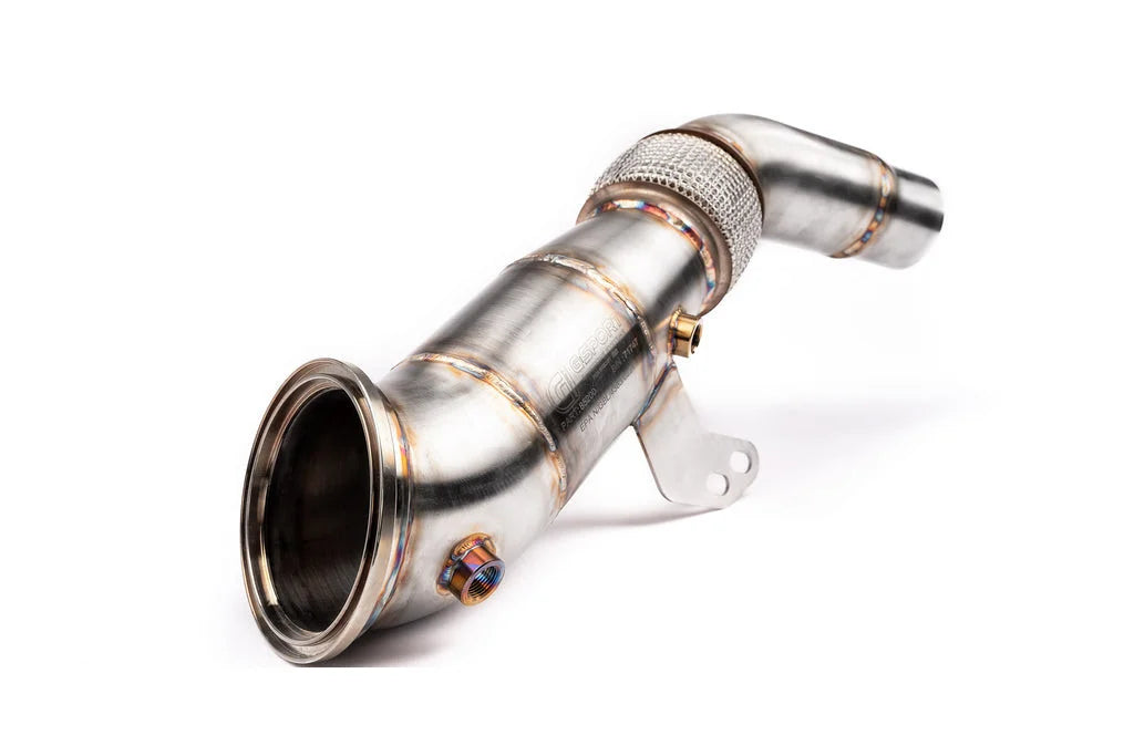 AMS Performance A90 Supra Stainless Catted Downpipe-Exhaust-Silicon Valley Bimmer