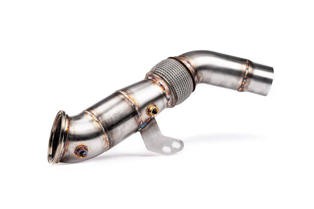 AMS Performance A90 Supra Stainless Catted Downpipe-Exhaust-Silicon Valley Bimmer