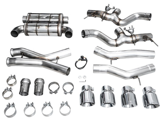 AWE SwitchPath Exhaust for BMW G87 M2 - Chrome Silver Tips-Exhaust-Silicon Valley Bimmer