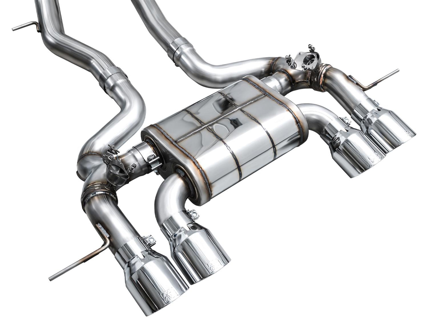 AWE SwitchPath Exhaust for BMW G87 M2 - Chrome Silver Tips-Exhaust-Silicon Valley Bimmer