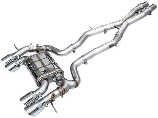 AWE SwitchPath Exhaust for BMW G87 M2 - Chrome Silver Tips-Exhaust-Silicon Valley Bimmer