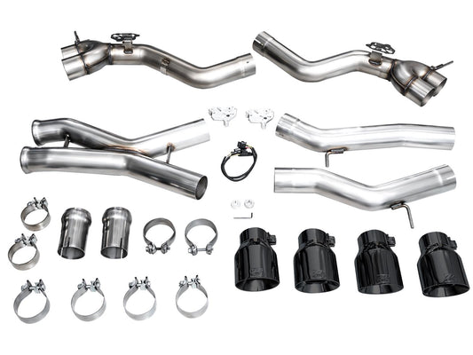 AWE Track Edition Exhaust for BMW G87 M2 - Diamond Black Tips-Exhaust-Silicon Valley Bimmer