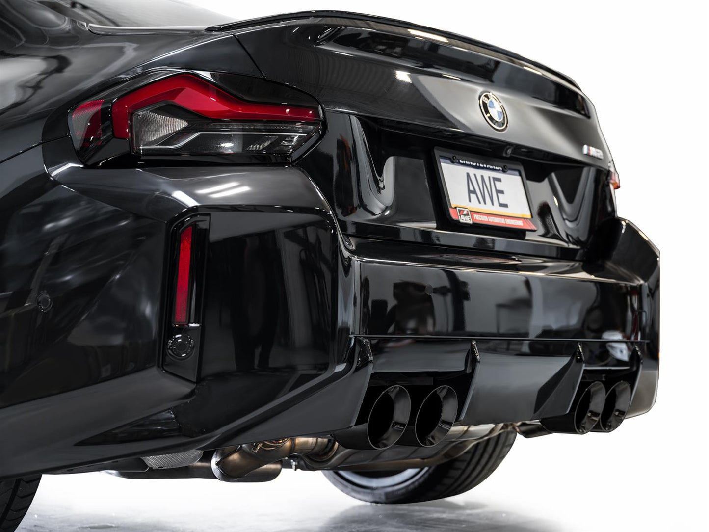 AWE Track Edition Exhaust for BMW G87 M2 - Diamond Black Tips-Exhaust-Silicon Valley Bimmer