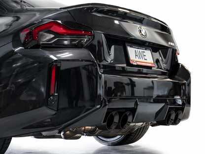 AWE Track Edition Exhaust for BMW G87 M2 - Diamond Black Tips-Exhaust-Silicon Valley Bimmer