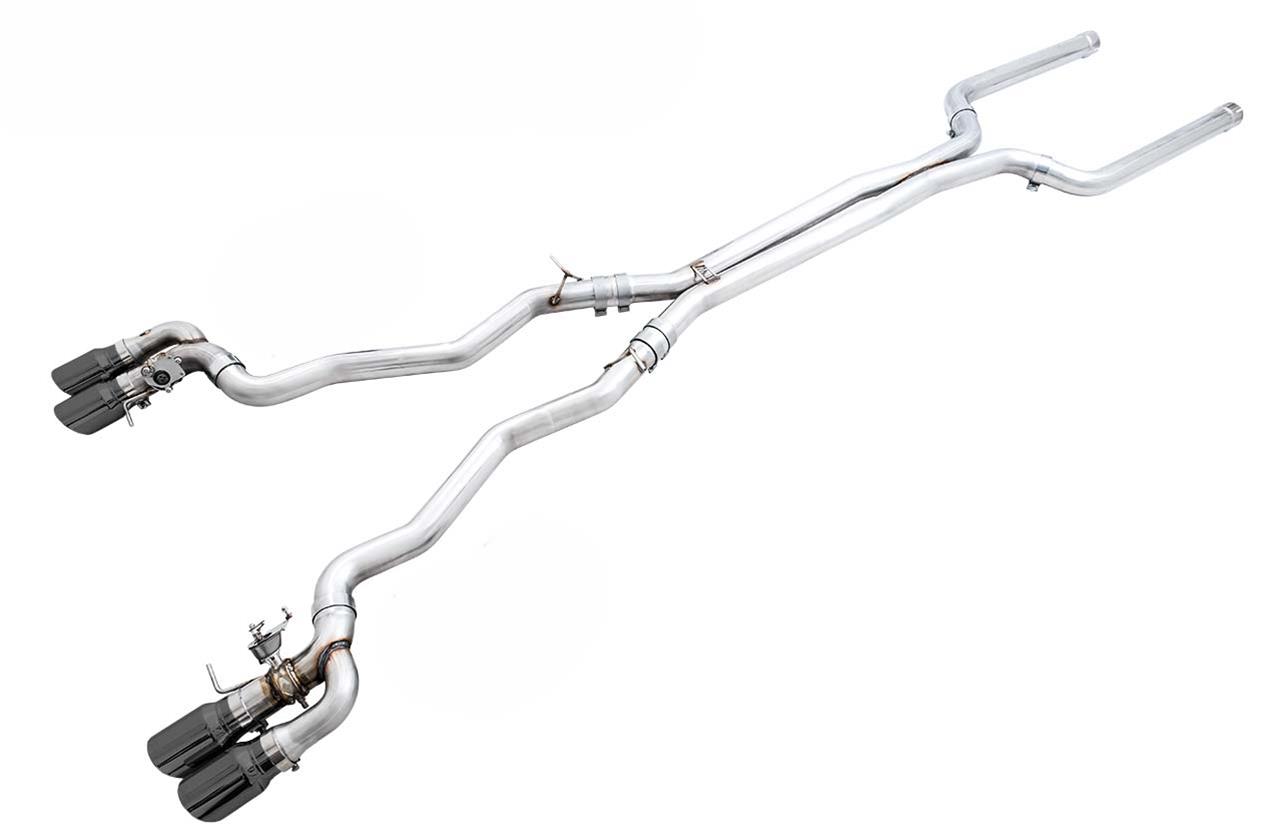 AWE Tuning 18-19 BMW F90 M5 SwitchPatch Cat-Back Exhaust- Black Diamond Tips-Exhaust-Silicon Valley Bimmer