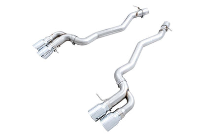 AWE Tuning 18-19 BMW M5 (F90) 4.4T AWD Axle-back Exhaust - Track Edition (Chrome Silver Tips)-Exhaust-Silicon Valley Bimmer