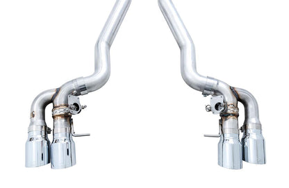 AWE Tuning 18-19 BMW M5 (F90) 4.4T AWD SwitchPath Axle-back Exhaust - Chrome Silver Tips-Exhaust-Silicon Valley Bimmer