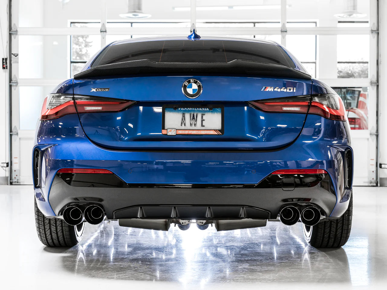 AWE Tuning 2019+ BMW M340i (G20) Track Edition Exhaust - Quad Diamond Black Tips-Exhaust-Silicon Valley Bimmer