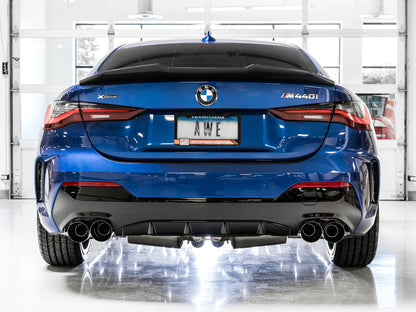 AWE Tuning 2019+ BMW M340i (G20) Track Edition Exhaust - Quad Diamond Black Tips-Exhaust-Silicon Valley Bimmer