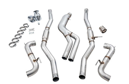 AWE Tuning 2020 Toyota Supra A90 Track Edition Exhaust - 5in Chrome Silver Tips-Exhaust-Silicon Valley Bimmer