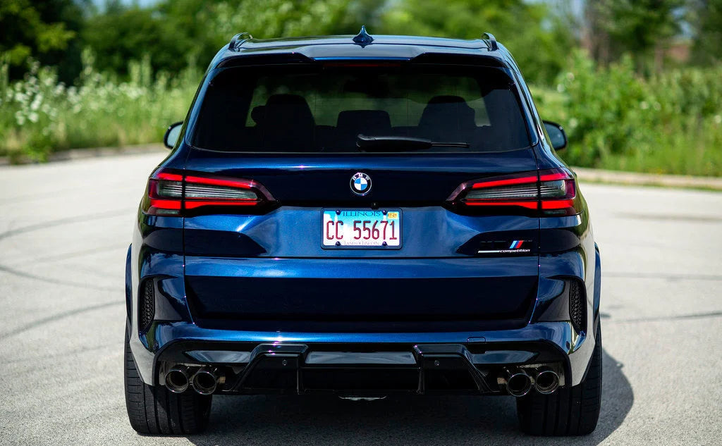 Acexxon F95 X5M / F96 X6M Rear Reflector Insert Set - 3D Honeycomb-Exterior-Silicon Valley Bimmer