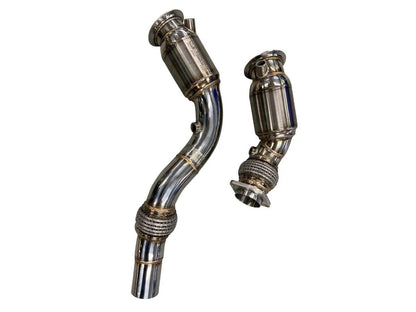 Active AutoWerke F8x BMW S55 M2C / M3 / M4 Downpipes w Active Aflow Cats-Exhaust-Silicon Valley Bimmer