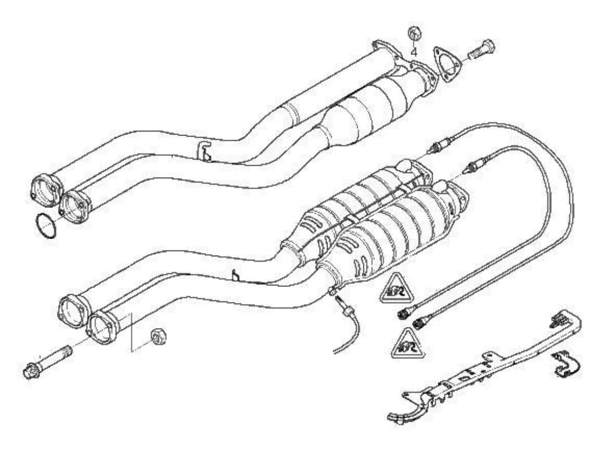 Active Autowerke BMW E46 M3 Exhaust Section 1 With Active Aflow Extra High Flow Catalysts-Exhaust-Silicon Valley Bimmer