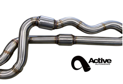 Active Autowerke Equal Length Mid Pipe for F8X BMW M3 & M4 Gen 2 (US Patent 11248511, UK and EU patent 3882441)-Exhaust-Silicon Valley Bimmer