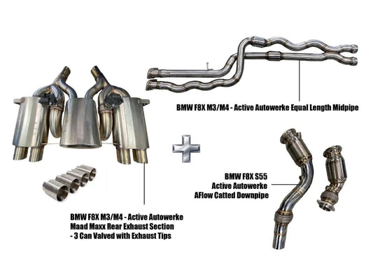 Active Autowerke F80/F82 Exhaust Bundle Aflow Equal Length-Exhaust-Silicon Valley Bimmer