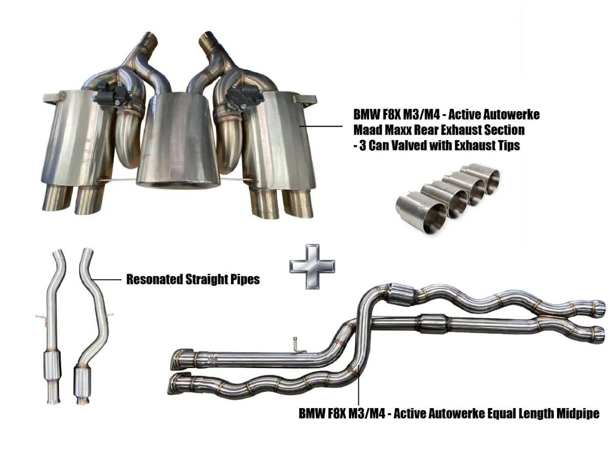 Active Autowerke F80/F82 Exhaust Bundle Equal Length Resonated-Exhaust-Silicon Valley Bimmer