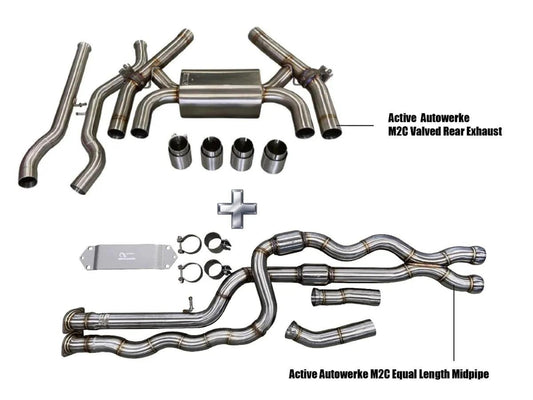 Active Autowerke F87 M2C Exhaust Bundle Equal Length-Exhaust-Silicon Valley Bimmer