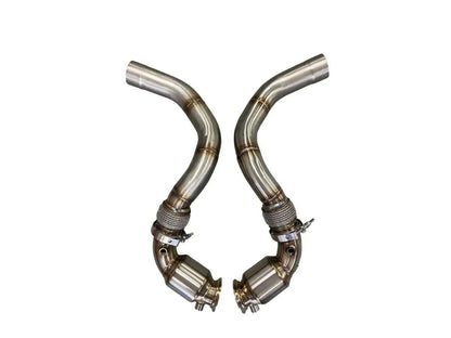 Active Autowerke F90 M5/M8 X5m/X6m Gesi Catted Downpipes-Exhaust-Silicon Valley Bimmer