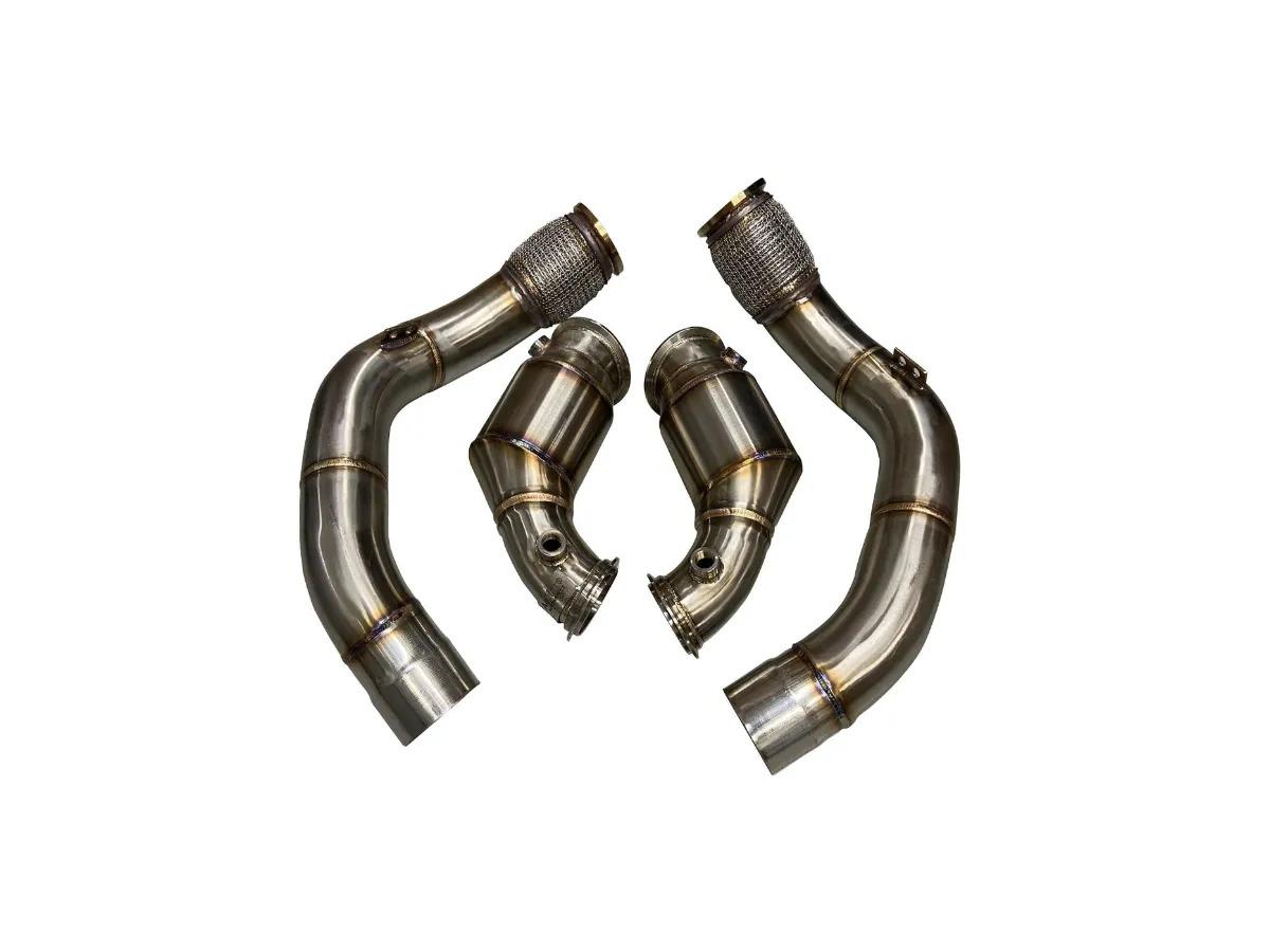 Active Autowerke F90 M5/M8 X5m/X6m Gesi Catted Downpipes-Exhaust-Silicon Valley Bimmer
