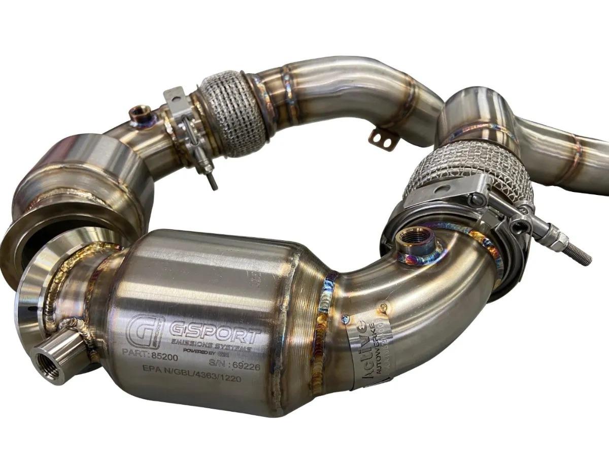 Active Autowerke F90 M5/M8 X5m/X6m Gesi Catted Downpipes-Exhaust-Silicon Valley Bimmer