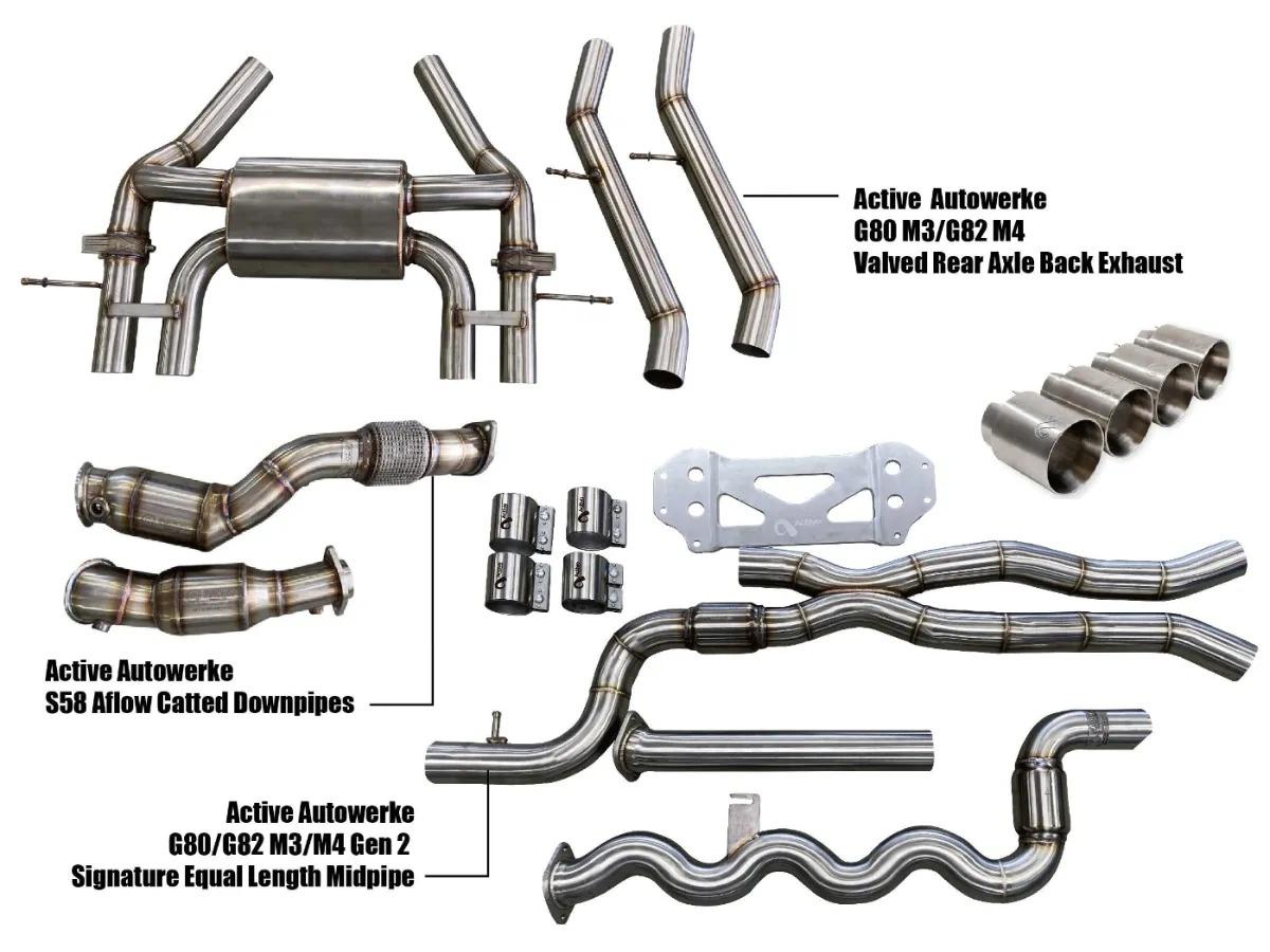 Active Autowerke G80/G82 Exhaust Bundle Aflow Equal Length-Exhaust-Silicon Valley Bimmer