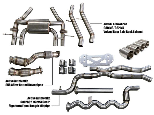 Active Autowerke G80/G82 Exhaust Bundle Aflow Equal Length-Exhaust-Silicon Valley Bimmer