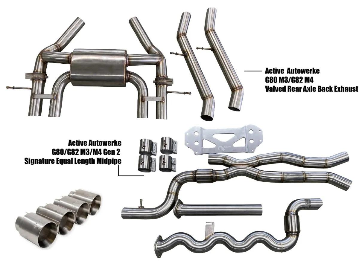Active Autowerke G80/G82 Exhaust Bundle Equal Length-Exhaust-Silicon Valley Bimmer