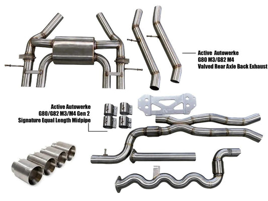 Active Autowerke G80/G82 Exhaust Bundle Equal Length-Exhaust-Silicon Valley Bimmer