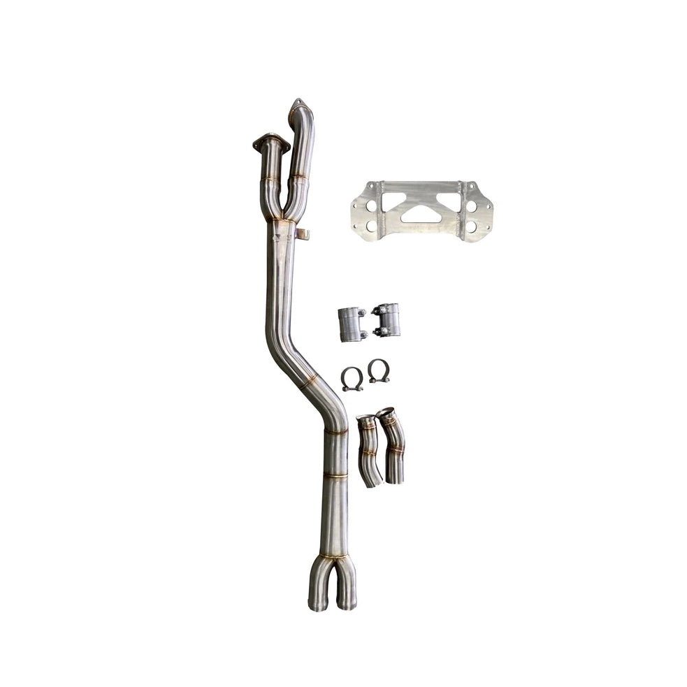 Active Autowerke G87 M2 Signature single mid-pipe with G87-brace-Exhaust-Silicon Valley Bimmer