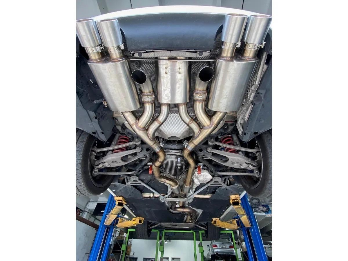 Active Autowerke Maad Maxx - F8x BMW M3 & M4 Rear Exhaust Section - 3 Can Valved-Exhaust-Silicon Valley Bimmer