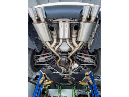 Active Autowerke Maad Maxx - F8x BMW M3 & M4 Rear Exhaust Section - 3 Can Valved-Exhaust-Silicon Valley Bimmer