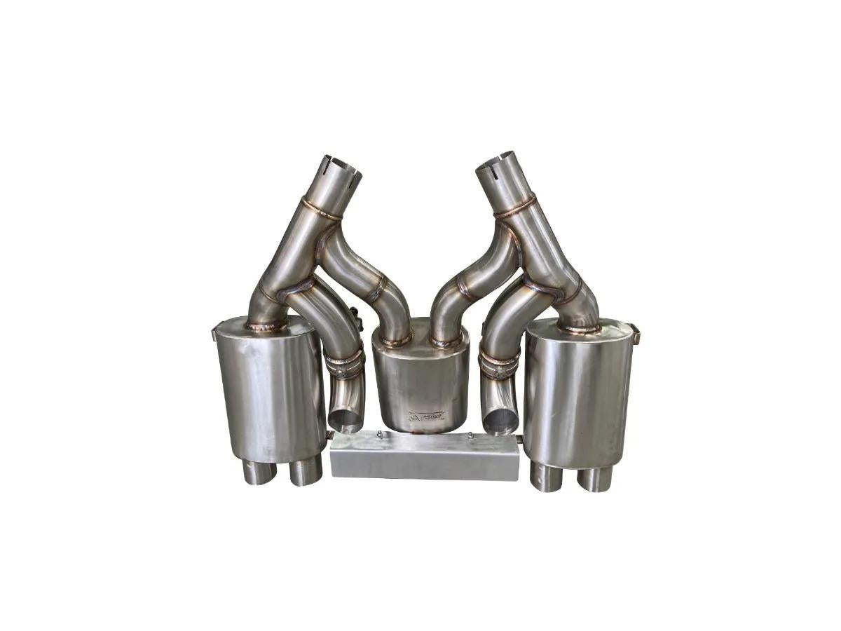 Active Autowerke Maad Maxx - F8x BMW M3 & M4 Rear Exhaust Section - 3 Can Valved-Exhaust-Silicon Valley Bimmer