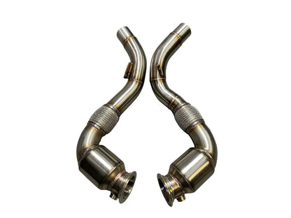 Active Autowerke S63 N63 Aflow Catted Downpipes | V8 BMW X5 M And X6 M X5 X6 550i 650i-Exhaust-Silicon Valley Bimmer