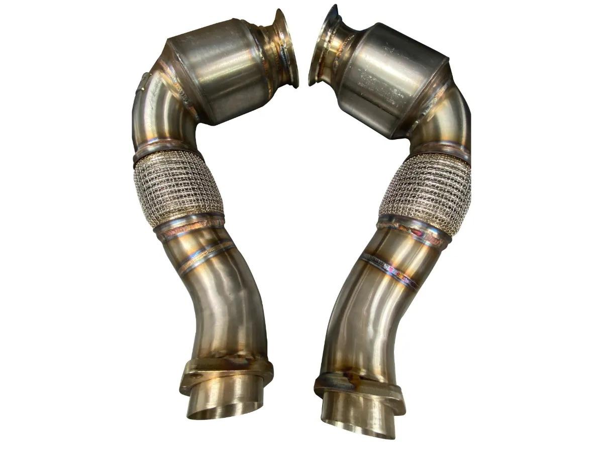 Active Autowerke S63 N63 Aflow Catted Downpipes | V8 BMW X5 M And X6 M X5 X6 550i 650i-Exhaust-Silicon Valley Bimmer