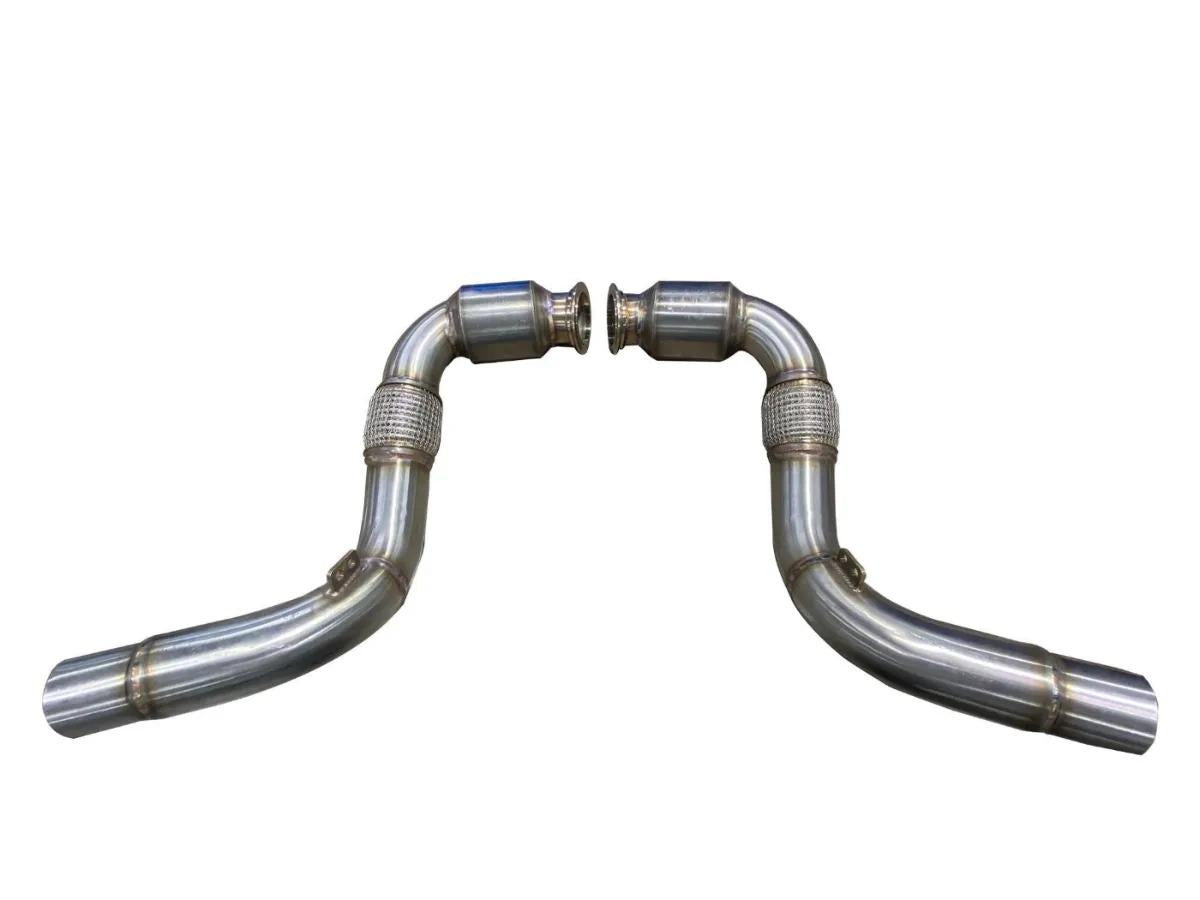 Active Autowerke S63 N63 Aflow Catted Downpipes | V8 BMW X5 M And X6 M X5 X6 550i 650i-Exhaust-Silicon Valley Bimmer