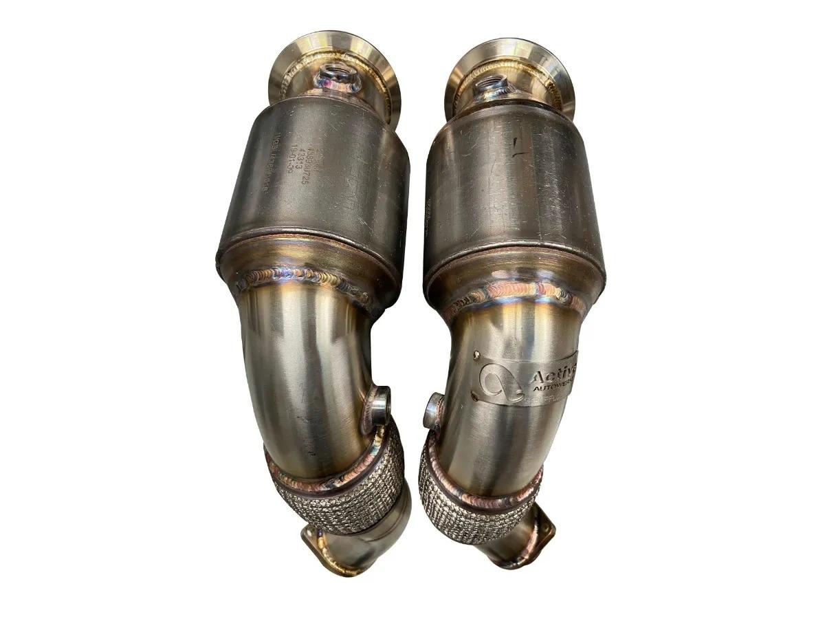 Active Autowerke S63 N63 Aflow Catted Downpipes | V8 BMW X5 M And X6 M X5 X6 550i 650i-Exhaust-Silicon Valley Bimmer