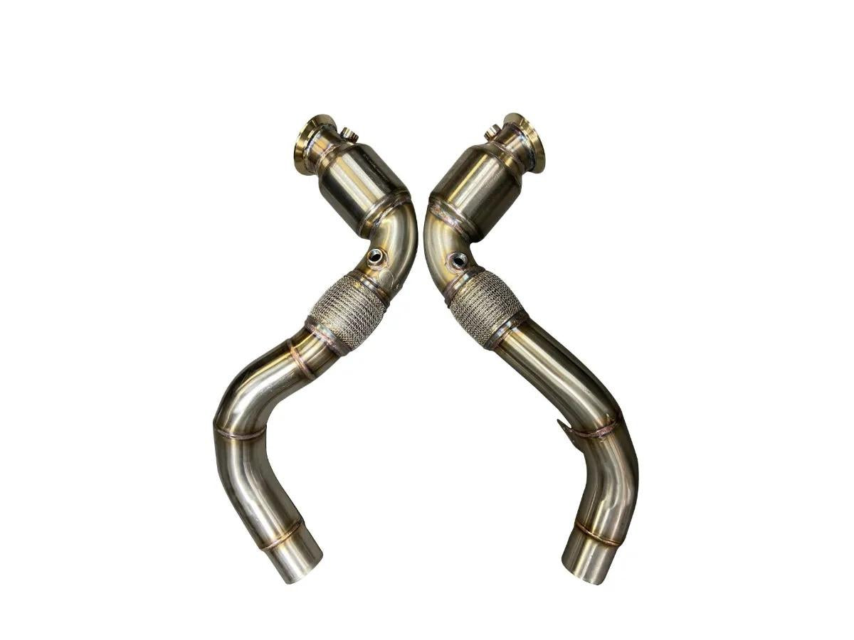 Active Autowerke S63 N63 Aflow Catted Downpipes | V8 BMW X5 M And X6 M X5 X6 550i 650i-Exhaust-Silicon Valley Bimmer
